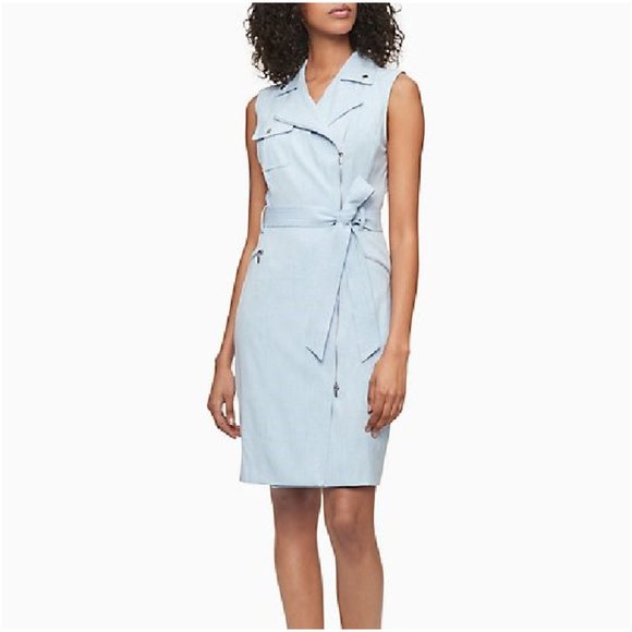 calvin klein moto dress